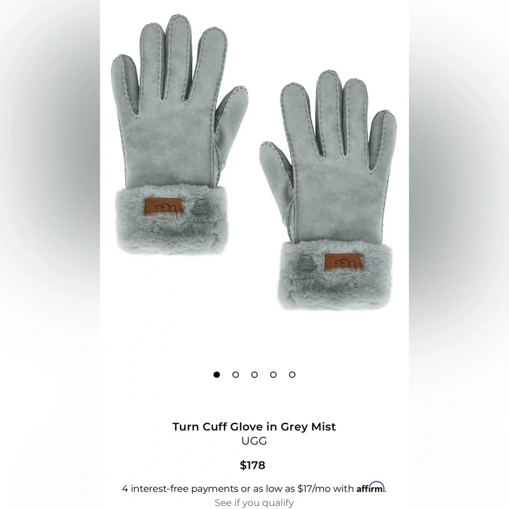 🎸UGG🎸🔥NWT🔥Turn Cuff Gloves—M